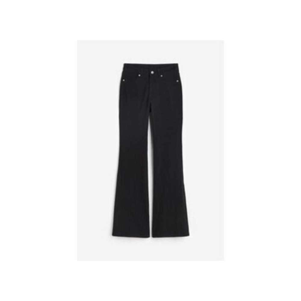 Flared Twill Pants